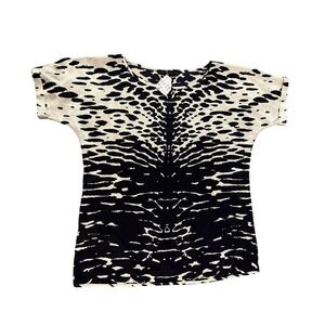 The‎ Limited Abstract Print Short Sleeve Top Size L